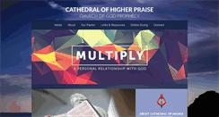 Desktop Screenshot of cathedralofhigherpraise.org